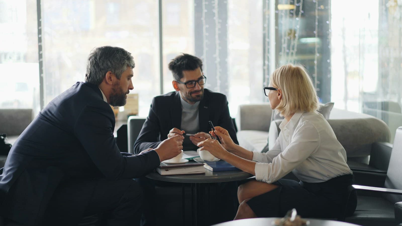 Government and industry partners in a meeting